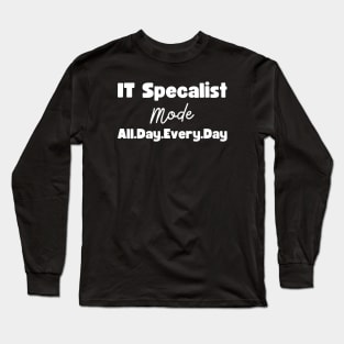 IT Specialist Long Sleeve T-Shirt